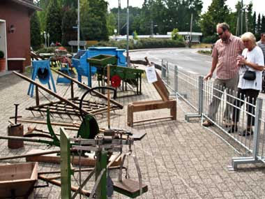landwirtschaftliche Geräte wurden gezeigt